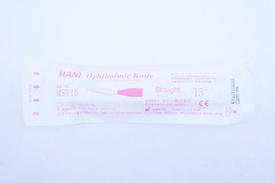 Mani MST15 Ophthalmic Knife Straight Recta 15 Degree (x)